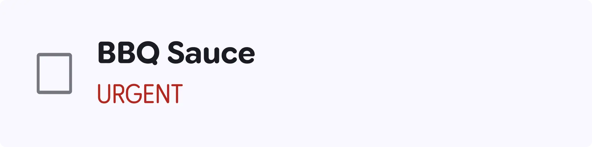 Grocery list item 2